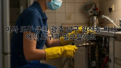 이사 도구 추천: 광주 남구 원산동 이사, 어떤 도구가 필요할까요?