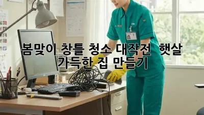 봄맞이 창틀 청소 대작전! ✨ 햇살 가득한 집 만들기